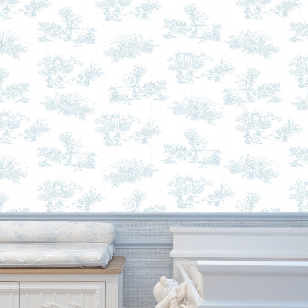 Papel Toile De Urso Azul Quartz