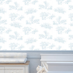 Papel Toile De Urso Azul Quartz