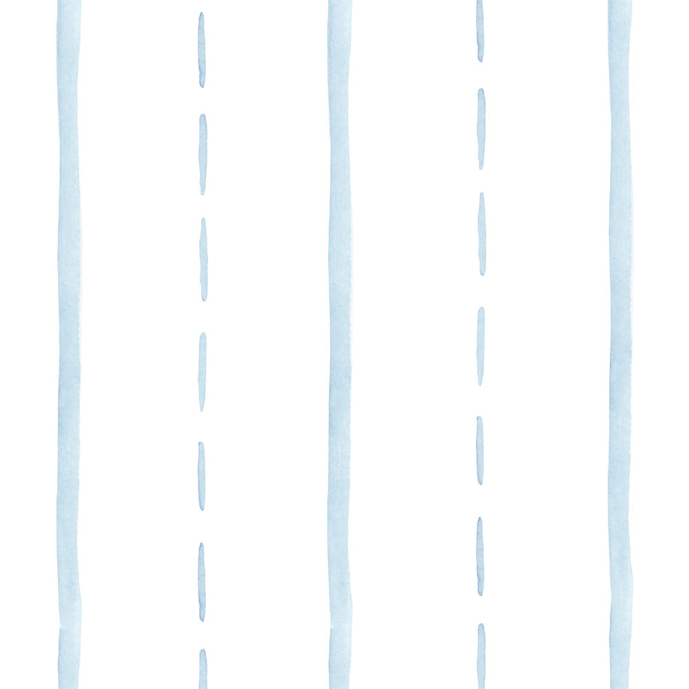 Papel Listra Aquarelada Azul Quartz