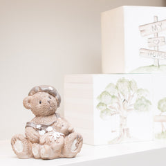 Urso Resina Carrinho