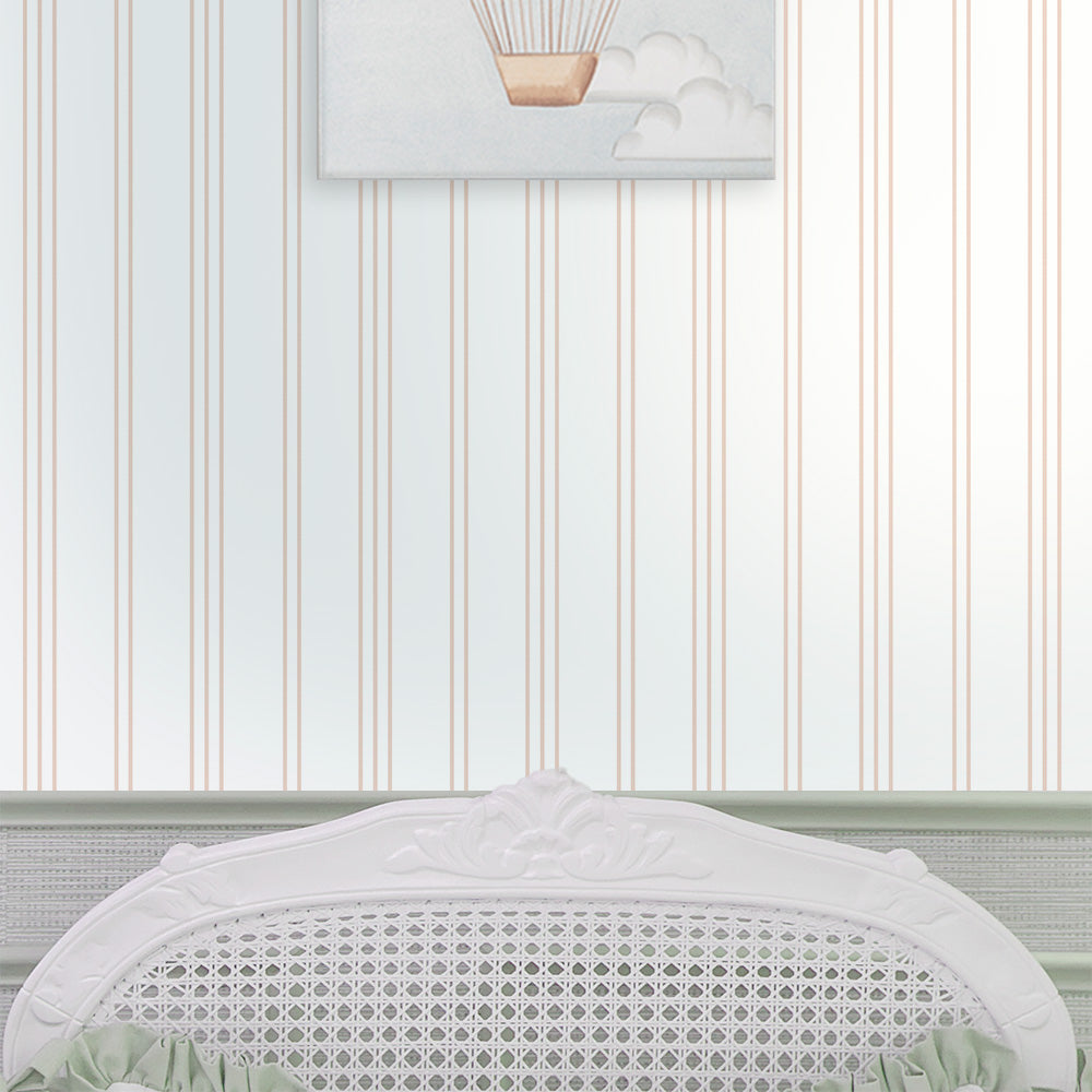 Papel Listra Tripla Rosa Quartz