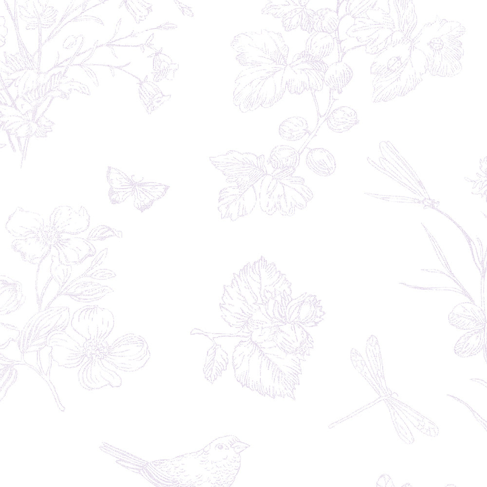 Papel Toile Borboletas Lilás