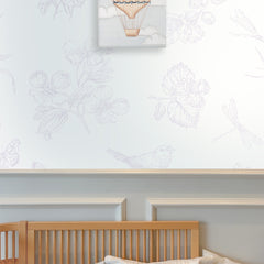 Papel Toile Borboletas Lilás