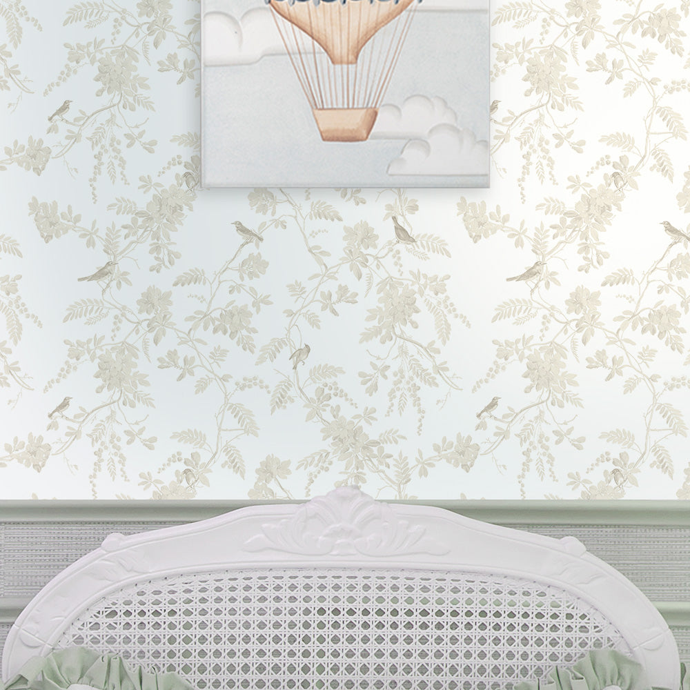 Papel Toile Pássaros Bege