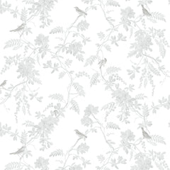 Papel Toile Pássaros Cinza