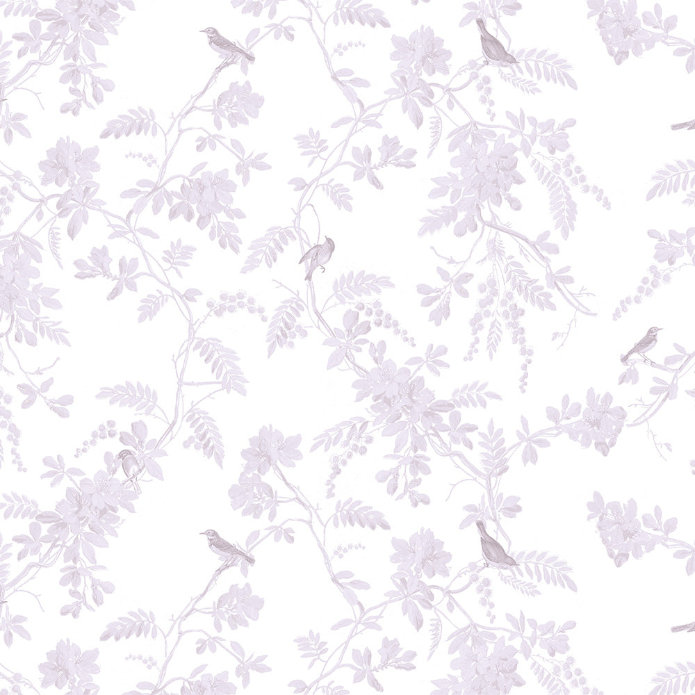 Papel Toile Pássaros Lilás