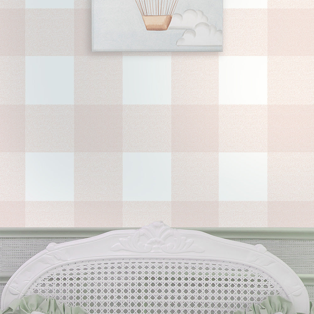 Papel Xadrez Sense Rosa Quartz