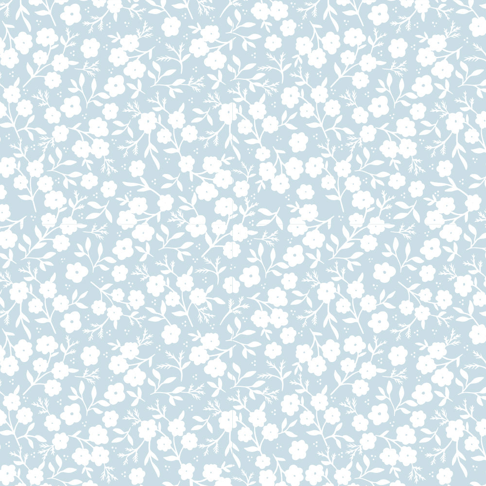 Papel Mini Liberty Azul Quartz  ( Faixa 1.70 H )