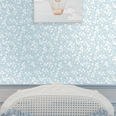 Papel Mini Liberty Azul Quartz  ( Faixa 1.70 H )