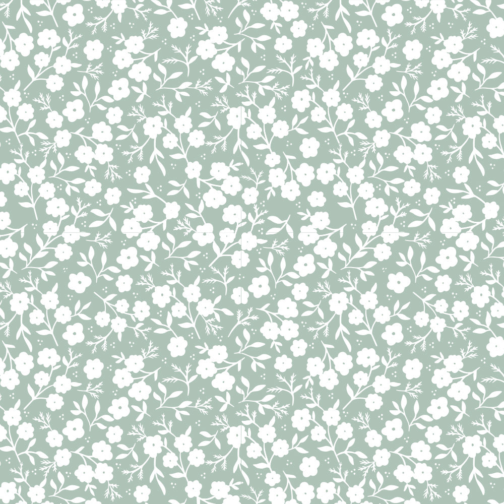 Papel Mini Liberty Verde Celadon  ( Faixa 2.80 H )