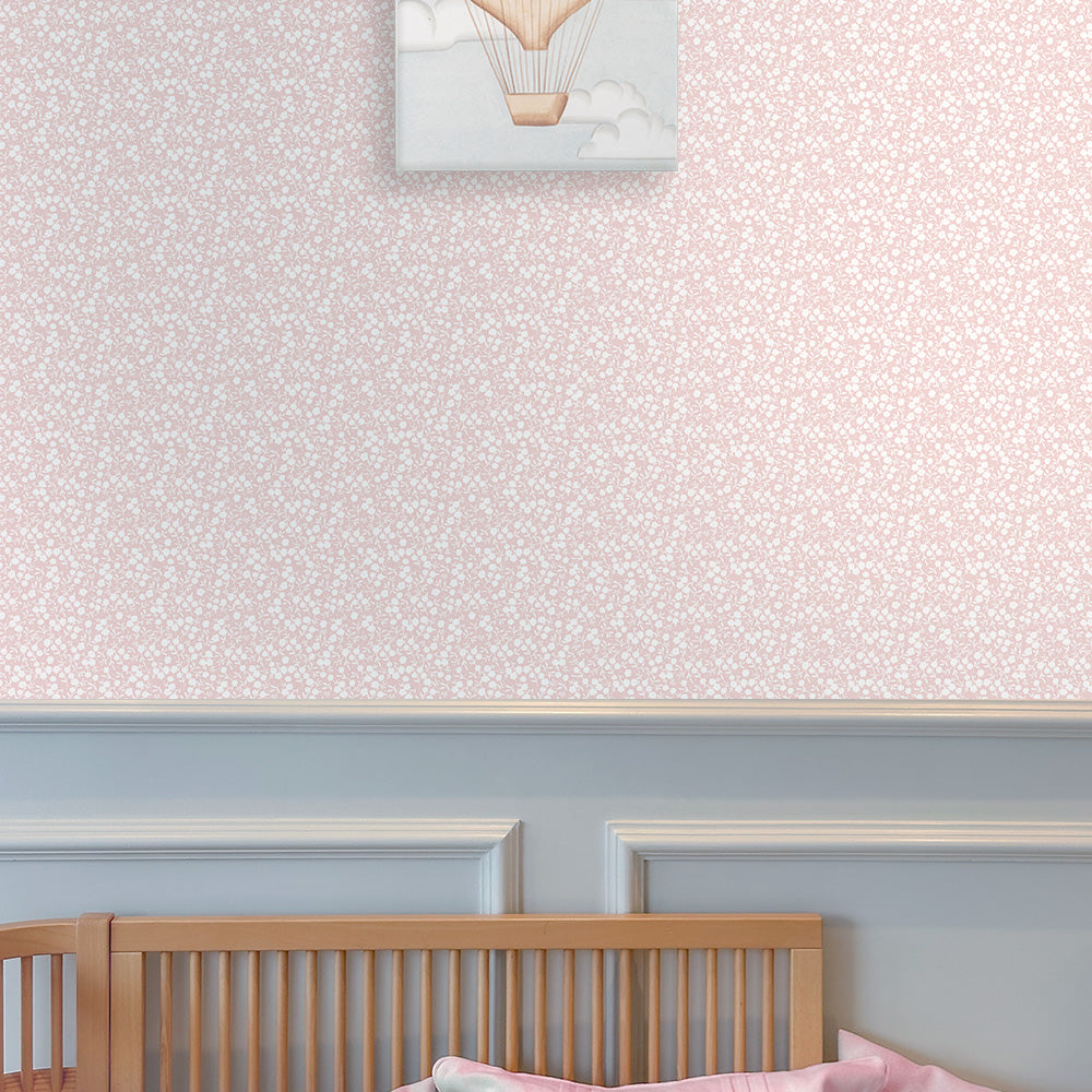 Papel Mini LIberty Rosa  ( Faixa 2.80 H )