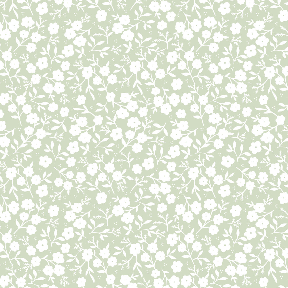 Papel Mini Liberty Verde Floresta  ( Faixa 2.80 H )