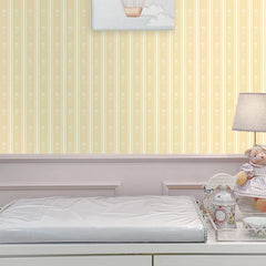 Papel Listras Girassol Amarelo  ( Faixa 1.70 H )