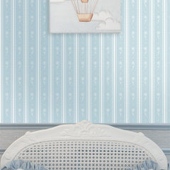 Papel Listras Girassol Azul Quartz ( Faixa 2.80 H )