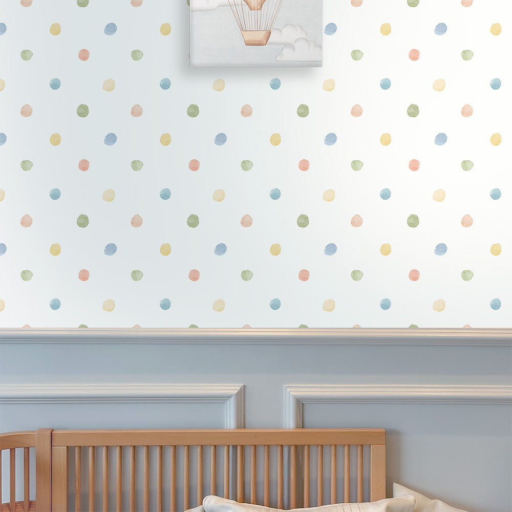 Papel Poá Aquarelado Grande Vintage ( Faixa 2.80 H )