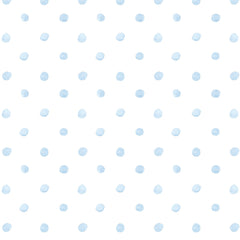 Papel Poá Aquarelado Mini Azul Quartz ( Faixa 1.70 H )