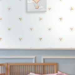 Papel Rose Garden Moldura Poá ( Faixa 2.80 H )