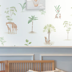 Papel Toile Safari Aquarelado ( Faixa 2.80 H )