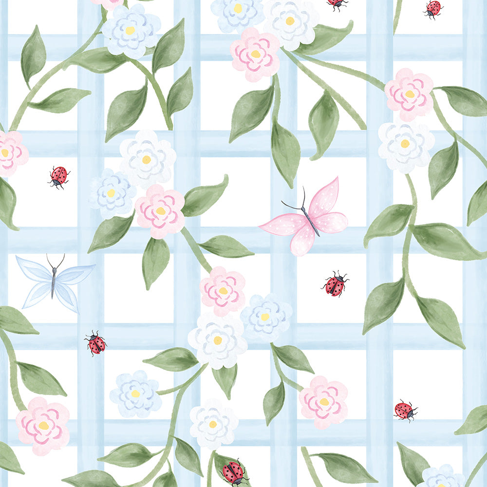 Papel De Parede Treliça - Coleção Lolitta  ( Faixa 1.70 H )