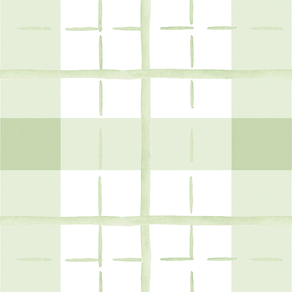 Papel Xadrez Aquarelado Verde Floresta ( Faixa 1.70 H )