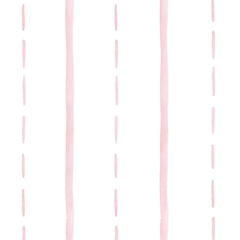 Papel Listras Aquarelada Rosa ( Faixa 2.80 H )