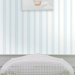 Papel Listra Tripla Azul Quartz ( Faixa 2.80 H )