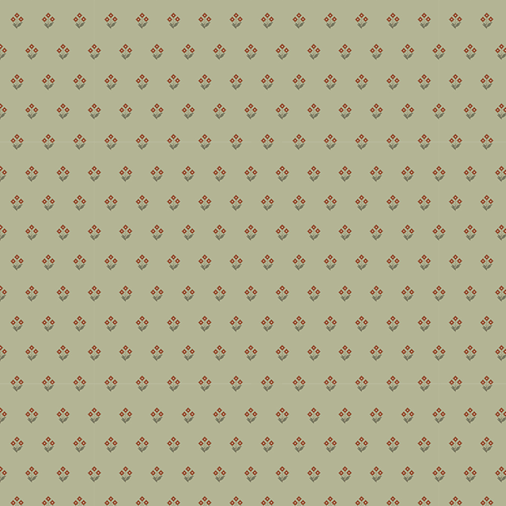 Papel Floral Verde ( Faixa 3.40 H )