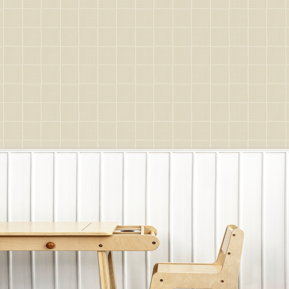 Papel Xadrez Ingles Bege ( Faixa 3.40 H )