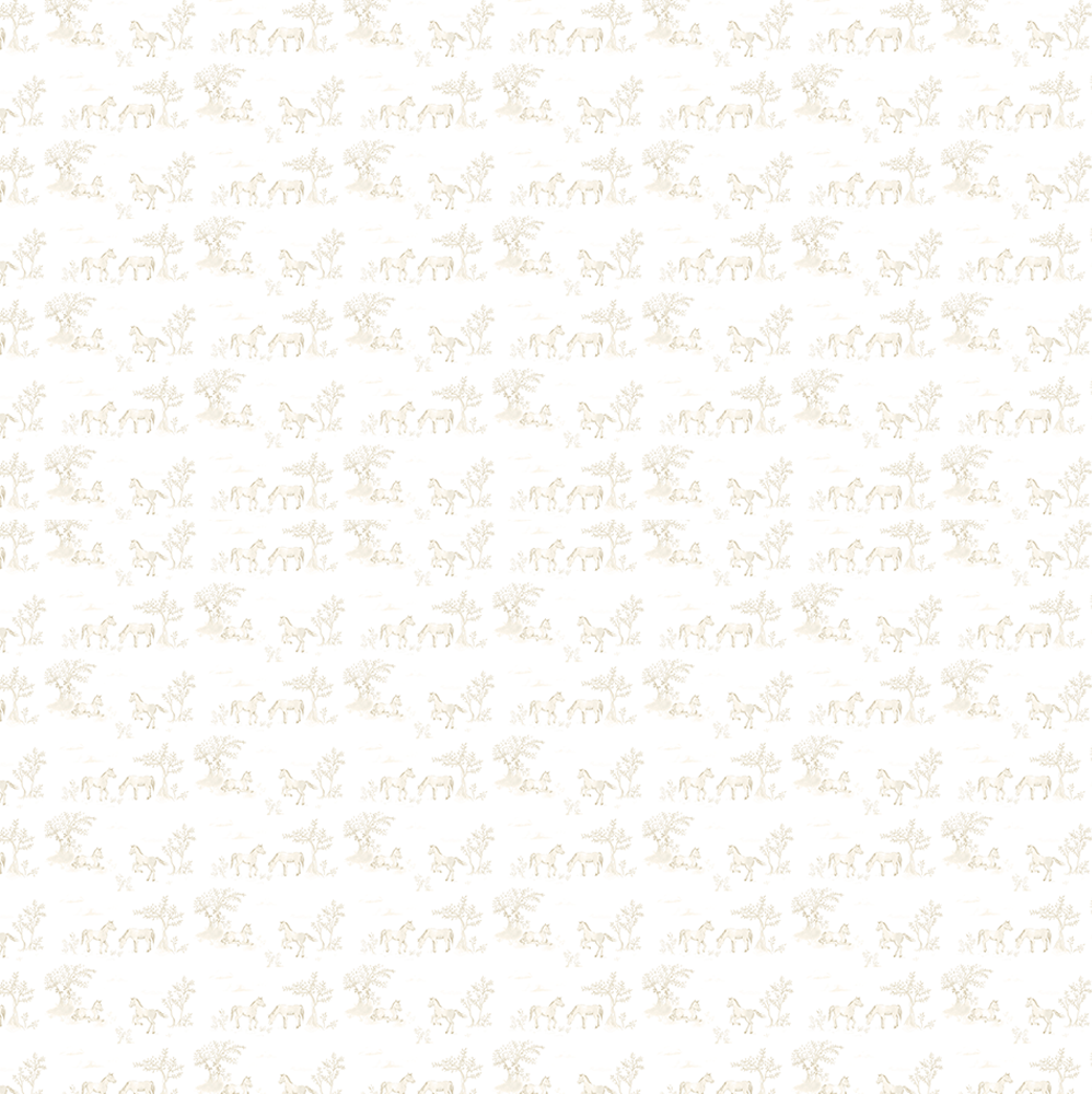 Papel Toile Cavalos Bege ( Faixa 3.40H )