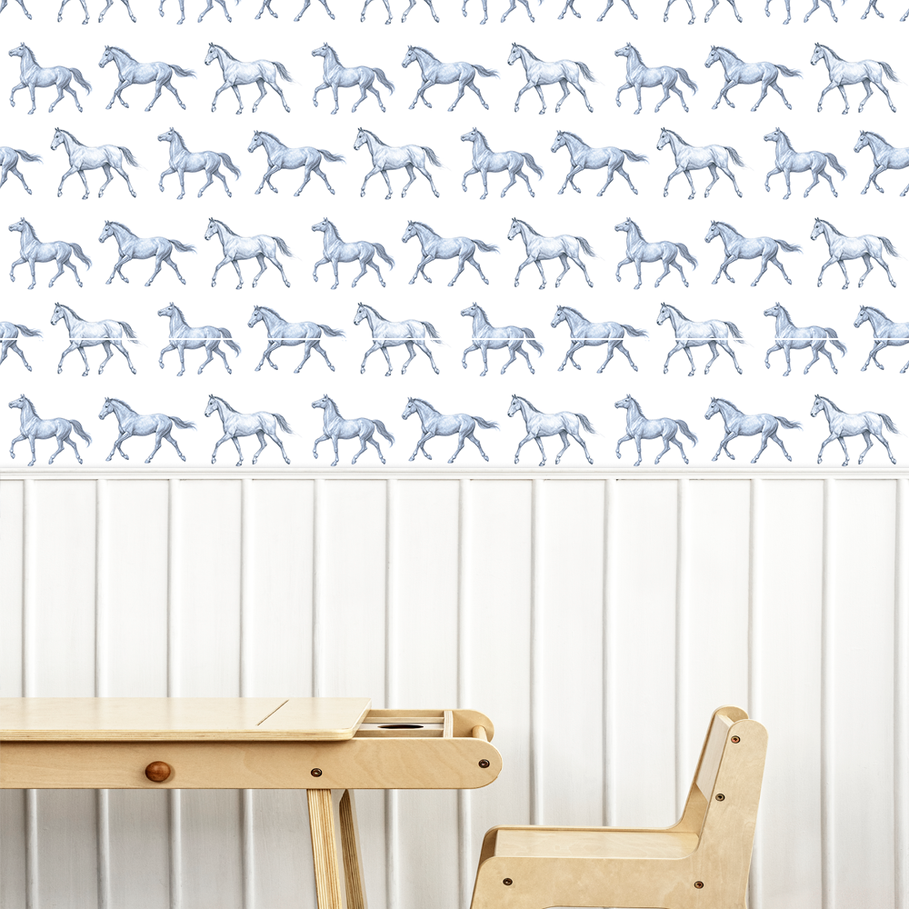 Papel Cavalo Kids Azul ( Faixa 1.70H )