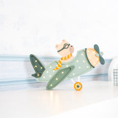Luminária Aeronave Verde Vintage