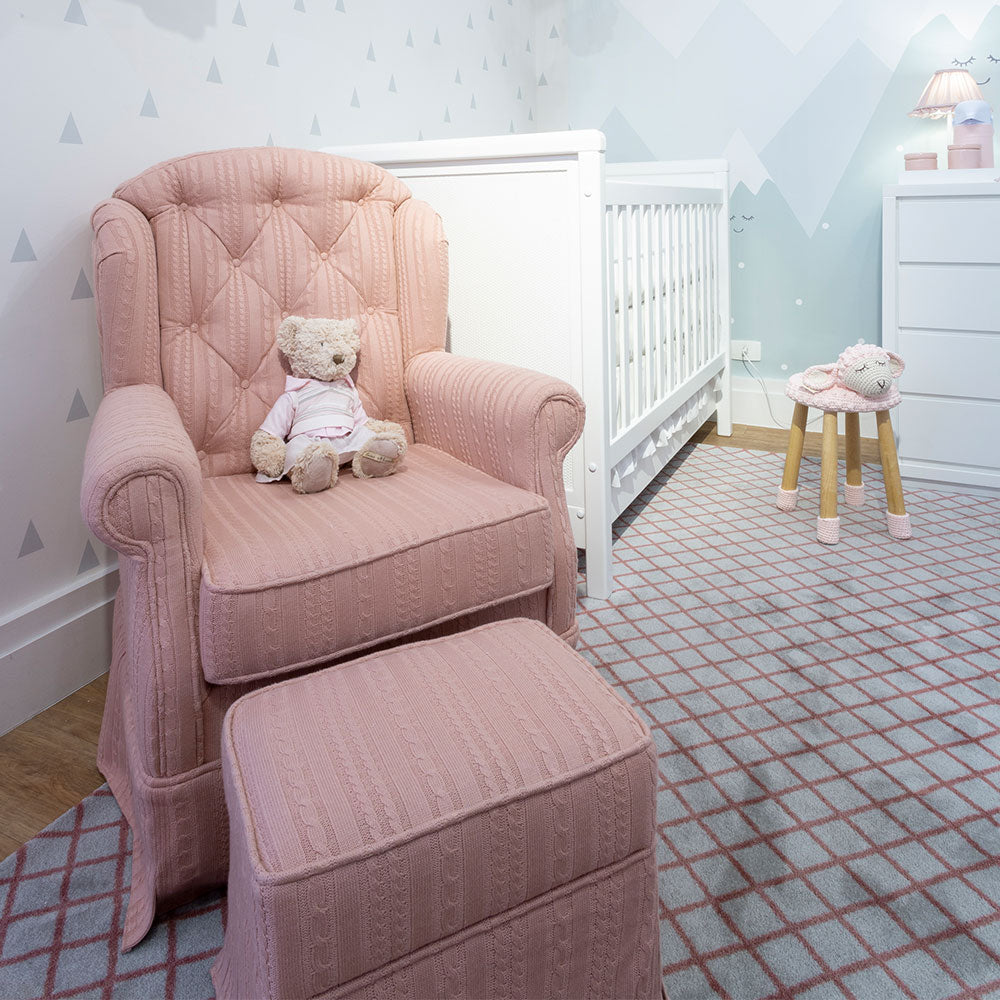 Poltrona Julia Tricot Rosa