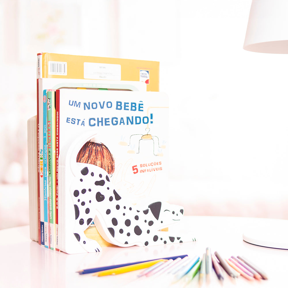 Aparador De Livros - Dog Marrom E Dalmata