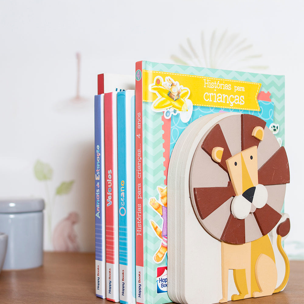 Aparador de Livros Zoo -  Macaco e Leão