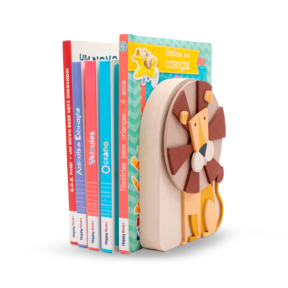 Aparador de Livros Zoo -  Macaco e Leão