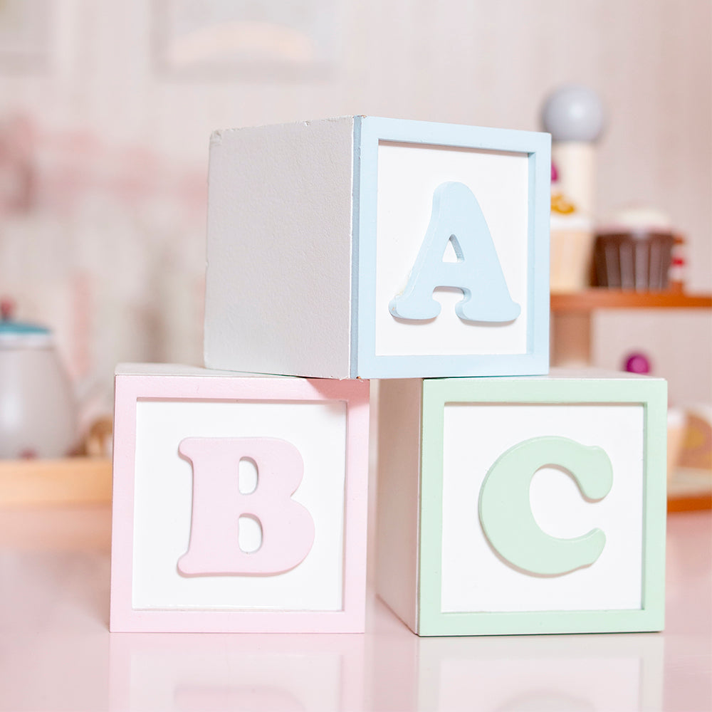 Enfeite De Prateleira - Kit Cubo Abc