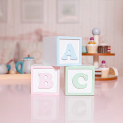 Enfeite De Prateleira - Kit Cubo Abc