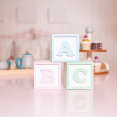 Enfeite De Prateleira - Kit Cubo Abc