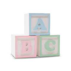 Enfeite De Prateleira - Kit Cubo Abc