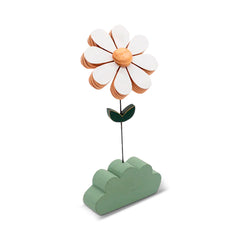 Enfeite De Prateleira - Margarida M ( Branco E Verde )