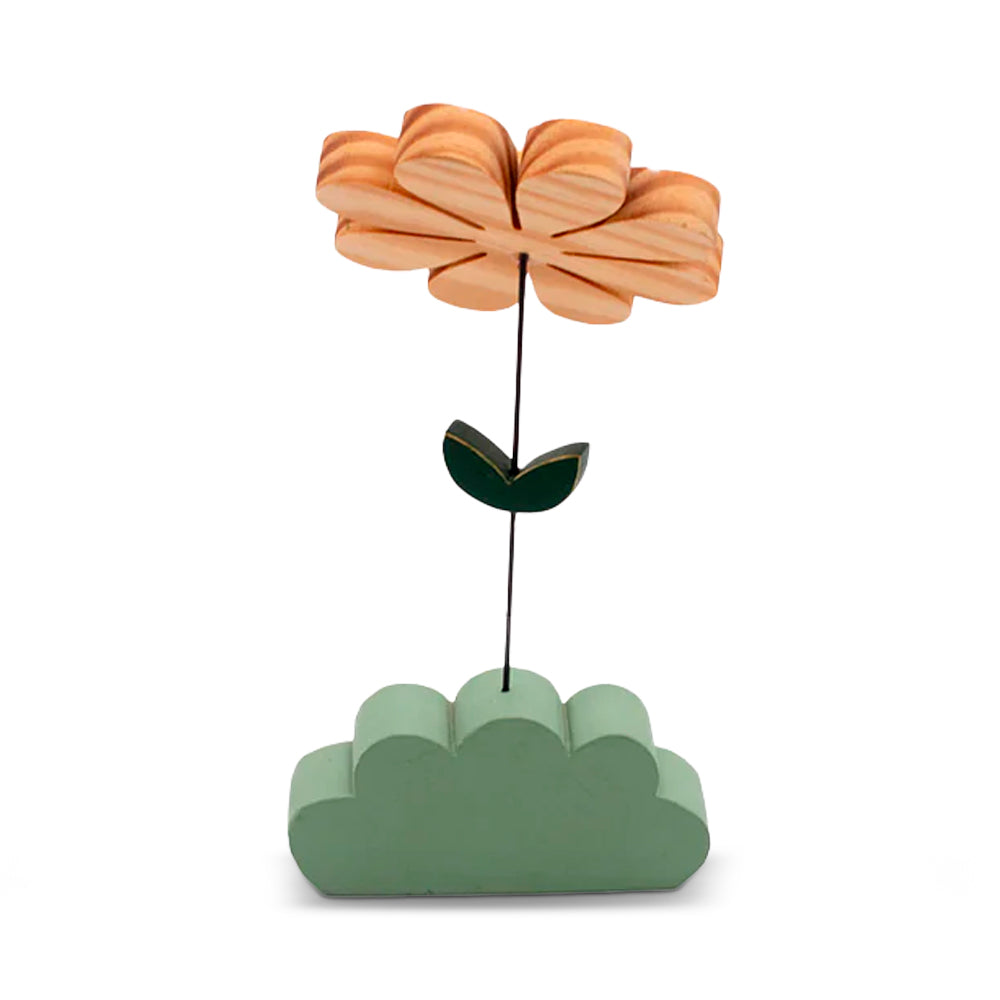 Enfeite De Prateleira - Margarida M ( Branco E Verde )