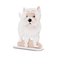 Enfeite De Prateleira - Cão Branco