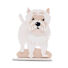 Enfeite De Prateleira - Cão Branco