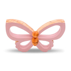 Enfeite De Prateleira Borboleta Boho M - Rosa