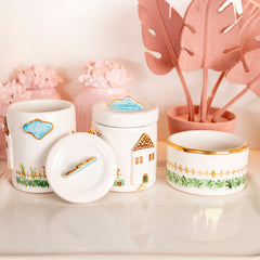 Kit Higiene Casinha C/ Ouro 4 pçs