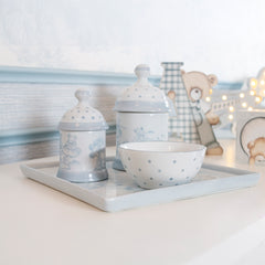 Kit Higiene Toile Urso 4 pçs