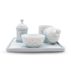 Kit Higiene Toile Urso 4 pçs