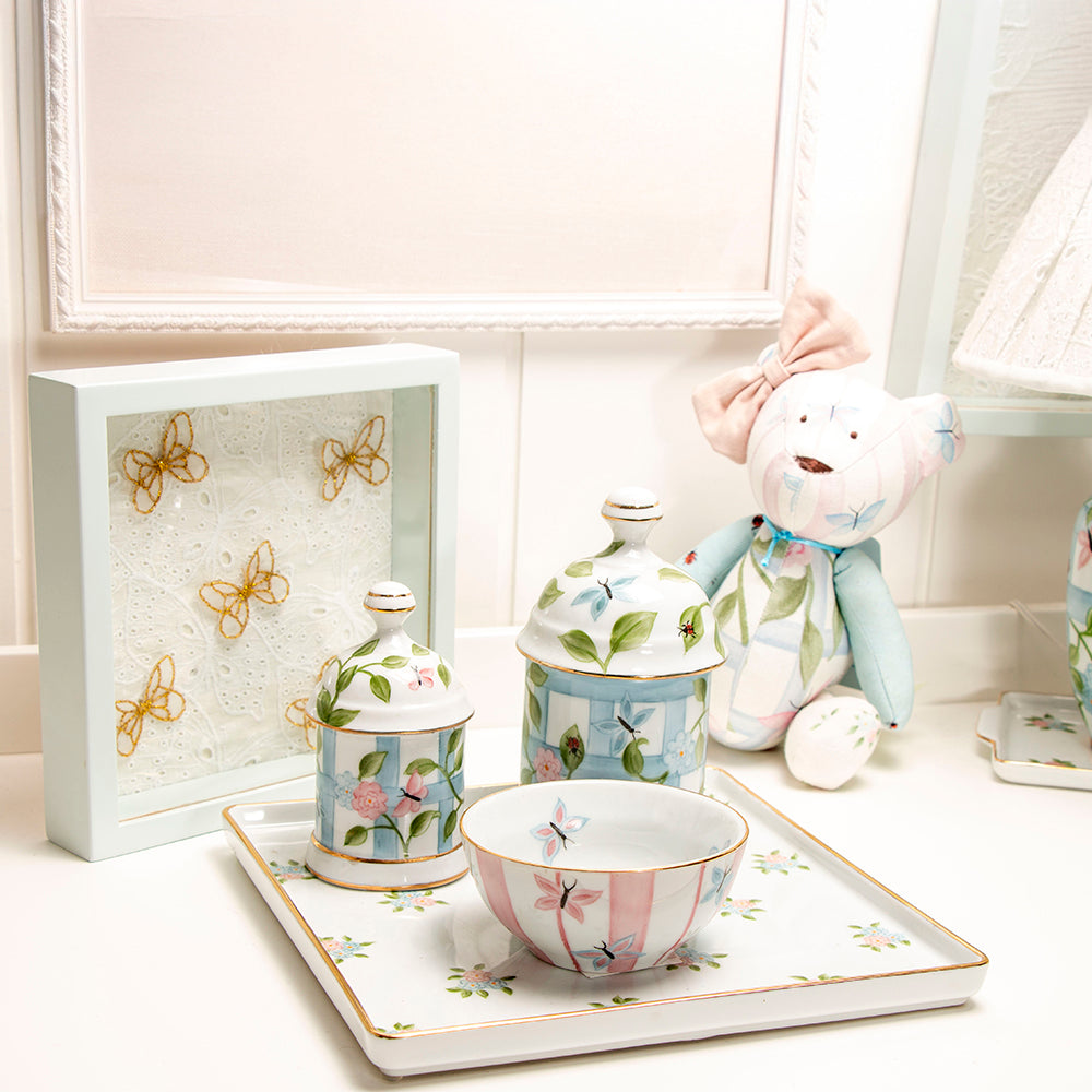 Kit Higiene Treliça - Coleção Lolita  4 Pçs