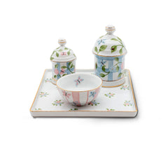 Kit Higiene Treliça - Coleção Lolita  4 Pçs