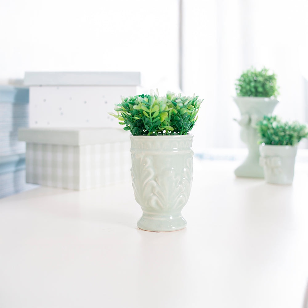 Mini Vasinho Folhas - Verde